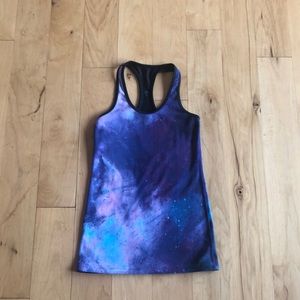 Ivivva galaxy and black reversible racer back